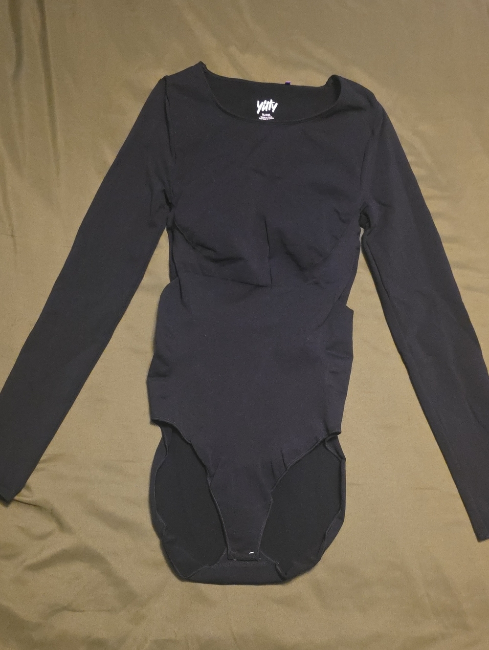 YITTY Black Long Sleeve One-Piece Snatching Bodysuit XL/XXL